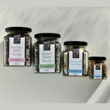 Load image into Gallery viewer, Bath Salts Soak Set with NZ grown botanicals from The Loofah Patch
