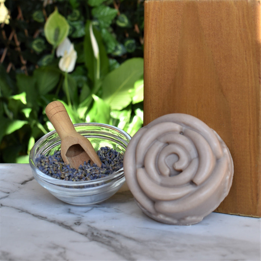 Lavender soap using fresh botaincals | THe Loofah Patch